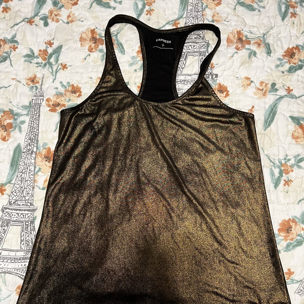 Gold tank top